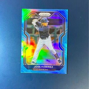 Jose Ramirez Carolina Blue Prizm 2021 Panini Prizm Cleveland Gaurdians